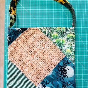 NEW Homemade Multicolor Patchwork Tote with thick fleece lining 🍂